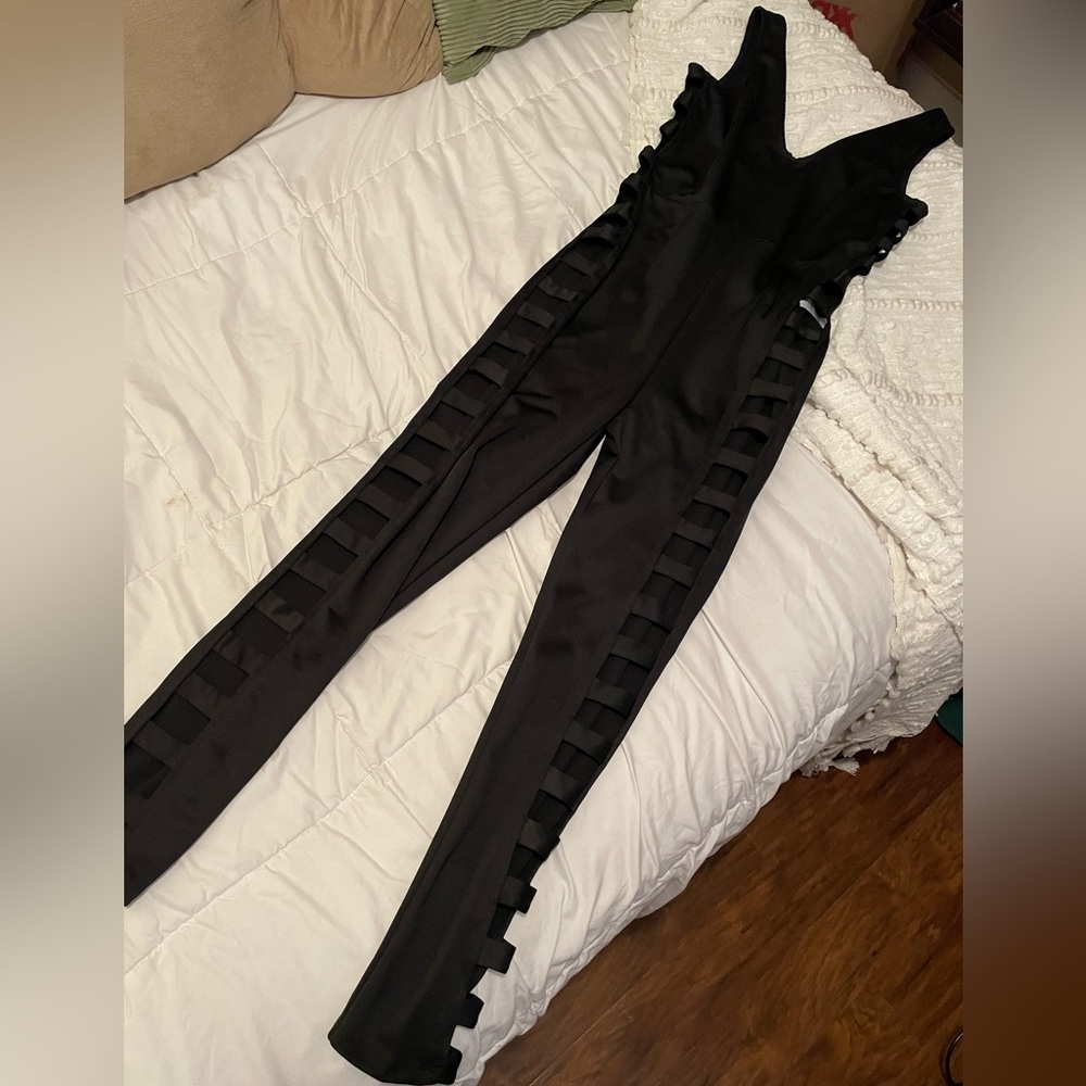 Black Cutout Jumpsuit